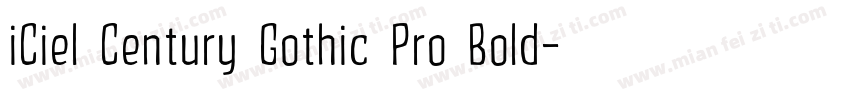 iCiel Century Gothic Pro Bold字体转换